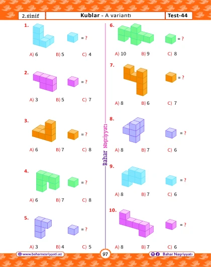 2-ci sinif Məntiq Test Bankı