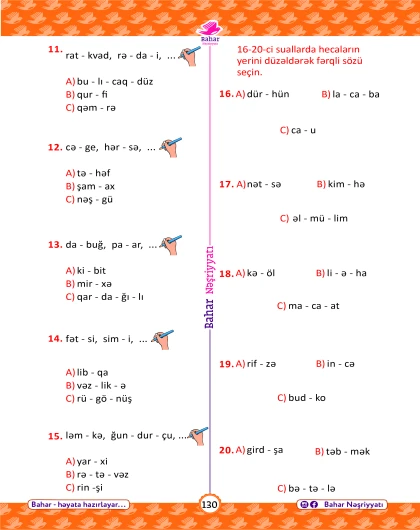 2-ci sinif Məntiq Test Bankı