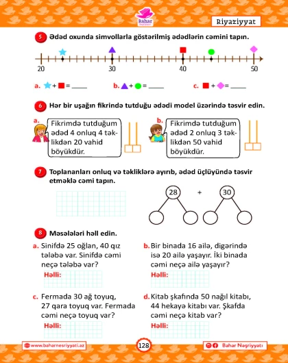 2-ci sinif Kür və Araz Mövzu-mövzu Testlər və Çalışmalar